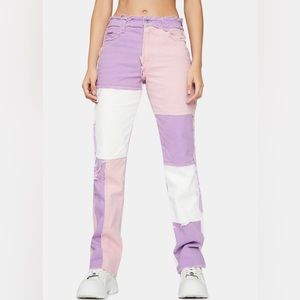 Jaded London patchwork pants